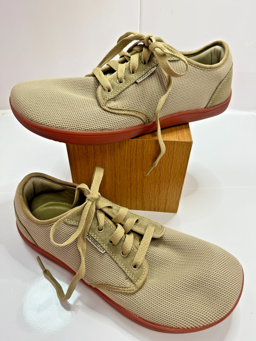 Hobibear Cotton Blend Canvas Sneakers Beige Neutral Casual Men’s 9 Womans 10.5
